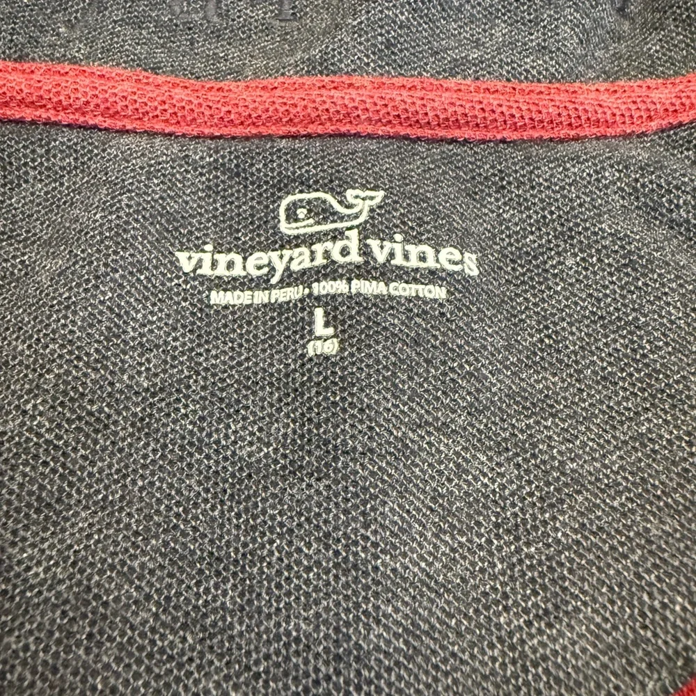 Vineyard Vines Boys Quarter Zip Pullover Size L 16 Red Pima Cotton